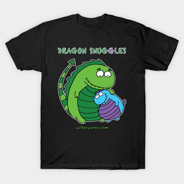 Dragon Snuggles T-Shirt by witterworks